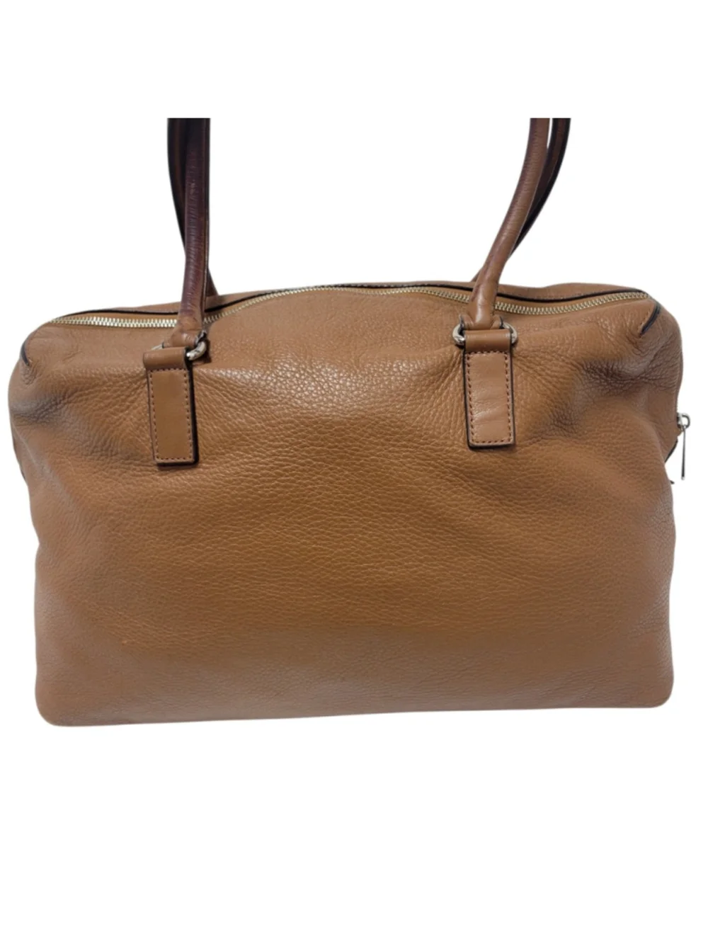 MICHAEL KORS Women's Double Handle HAMILTON Leather large SATCHEL/BAG COGNAC